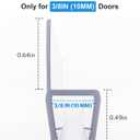 Shower Door Side Seal, 3Pack Shower Door Side Sweep Strip, Frameless Glass Doors Seal Strip for 3/8'' (10mm) Thick Doors, Showers Water Guard & Barrier 39.3'' x 0.39''