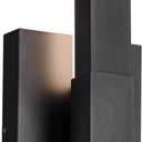 Kichler Nocar LED Textured Black Modern Garage or Patio Outdoor Wall Light for Outdoor Walls, Exterior Doors, Garage, Porch or Patio Walls, 16"