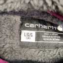 Carhartt Kid's CP9547 Canvas Insulated Hooded Jacket - Girls (Large)