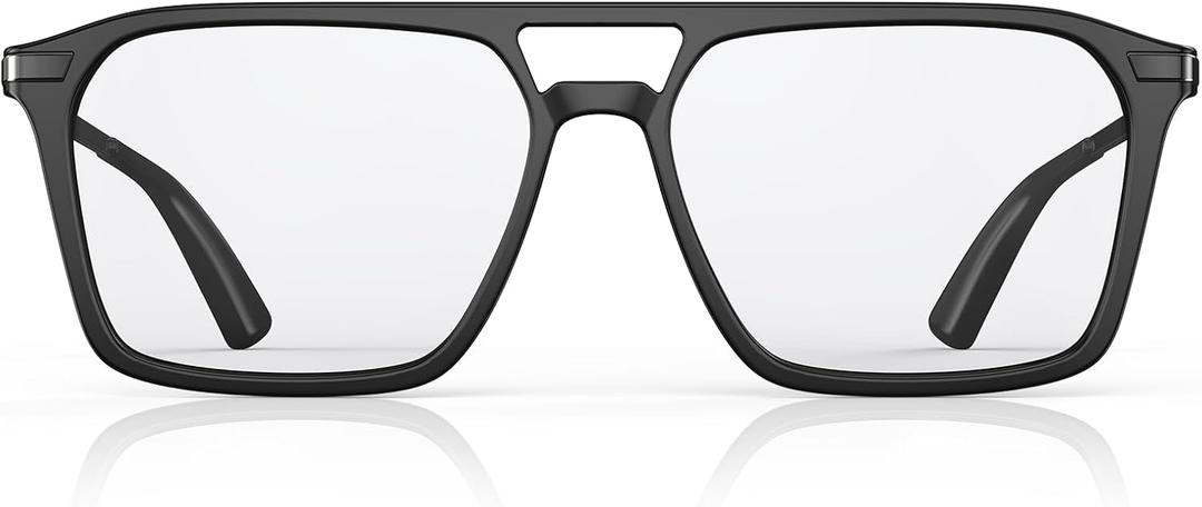 Goiteia Blue Light Glasses Men Women  Retro 70s Gaming Glasses for Anti Eyestrain, Comfortable for All-Day Wear (Clear: Daily Computer Use-effective Eye Strain Relief)