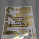 Panelee 145 Pieces 20 Sheets Large Letter Stickers 4 Inch Big Font Alphabet Letter Stickers Self Adhesive for Classroom Window Door Home Decor Mailbox Sign(Gold)