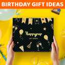 HAPPYPOP Birthday Gift Idea for Men - Socks for Senior Over 80, Present with Greeting Card (Took Me 80 Years Black)