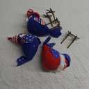 Patriotic Decorations - American Independence Day Gift: 3 Pcs Handmade USA Birds for Home Table Ornaments - Decorations for Patriotic Holidays