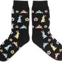 Bunny Socks, Easter Socks For Women And Men, Easter Bunny, Easter Gift, Bunny Gifts For Women, Rabbit Socks, Animal Socks For Teens, 1 Pairs. (207), 8, White