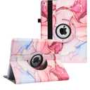 New Case for iPad 9.7 inch 2018 2017/ iPad Air 2 Case - 360 Degree Rotating Stand Protective Cover Smart Case with Auto Sleep/Wake for Apple iPad 5th/6th Generation (Marble Pink)