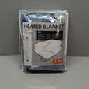 Electric Heated Blanket Throw Size 50"60", Breathable & Luxurious Flannel, Soft Warm Gift with Over-Heat Protection, 4 Heating Levels & 3 H Auto Shut Off, Machine Washable, Lake Blue