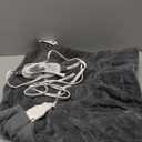 Calming Heat Massaging Weighted Heating Pad by Sharper Image- Weighted Electric Heating Pad with Massaging Vibrations, 9 Settings- 3 Heat, 6 Massage- 18 Relaxing Combinations, 12 x 24, 4 lbs