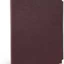 Samsill Classic Collection Business Portfolio - Executive Padfolio for Resume & Document Organizer - 8.5 by 11-Inch Legal Pad, Faux Leather with Brass Corners (Burgundy)