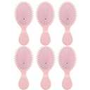 Bridesmaid Proposal Gifts 8pcs Mini Travel Brush bachelorette party accessories Cute hair Brush for Wedding Party Favors for Wedding Party Favors (Pink, 6pcs)
