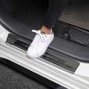 Stainless Steel Door Sill Protector for Toyota Sienna 2021-2025 2026 Accessories Interior Door Entry Guard Cover Trim