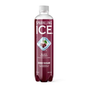 3 x Sparkling Ice, Black Cherry Sparkling Water, Zero Sugar Flavored Water, with Antioxidants and Vitamins, 17 fl oz Bottle (EXP 09/11/25)