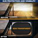 EcoNour Car Window Shade for Baby (4 Pack) | Cling Sun Shade for SUV, Van, RV, Bus & Pickup Truck | Sun Protection for Car Side Window | Sun Blocker Shade for Baby | X-Large 25" x 16"