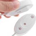 UKCOCO 4 Pcs Magnetic Remote Control Holder with Cord, Retractable Remote Control Tether with Spring Ropes, Wall-Mount with Adhesive, Anti-Loss