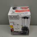BLACK+DECKER Countertop Blender with 6-Cup Glass Jar, 10-Speed Settings, Black, BL2010BG