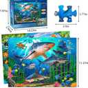 Puzzles for Kids Ages 4-8  2 x 60 Pieces Puzzles for Kids Ages 3-5 6-8  Toy for Learning Ocean & Forest Animals  Educational Toys for Boy and Girl (2 Packs)