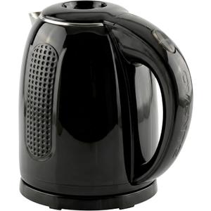 OVENTE 1.7L Double Wall Electric Tea Kettle, 1100W Water Boiler and Heater with Cool-Touch Exterior, Stainless Steel Insulated Interior, Auto Shut-Off, Boil-Dry Protection & Locking Lid, Black KD64B