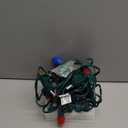 25FT C7 Ceramic Multicolor Christmas Lights Outdoor, Vintage Christmas Lights Green Wire with 25+2 Multicolored C7 Light Bulbs, Hanging String Light for Xmas Tree Home Yard Party Decor, 5W, E12 Base