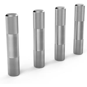 8 x 4PCS Stainless Steel Dowel Pins Cylindrical Shelf Support Nails for Artificial Water Grass Wall Base (White)