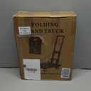 Folding Hand Truck Lightweight Hand Truck Dolly Foldable,Luggage cart with 4 Rotate Wheels, Utility Cart with Adjustable Handle,Collapsible Dolly for Moving-Black