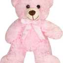 Teddy Bear Stuffed Animal13.78'' Pink Teddy Bear Plush Toy Cuddly Valentines Day Gift for Boyfriend or Girlfriend (Pink)