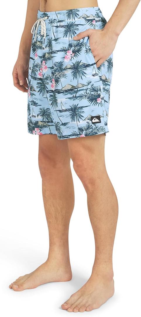 Quiksilver mens Swimwear Regular Fit Stretchable Comfort Liner Swim Trunks (Pack of 1), Large 