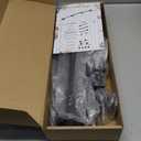 Adjustable Over-The-Door Garland Hanger, Heavy Duty Wreath Hanger for Front Door, No Nails or Screws Damage-Free, Fits Standard Door Frame Depths 34-42 Inch, Black