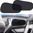 Car Window Shades Sun Shade Semi-Transparent Rear Window, Car Window Shade for Baby with UV Protection & Privacy, Custom Fit, No Adhesive, Easy Install