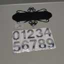 House Address Plaques Metal Address Sign Outside House Number Mailbox Number Sign for House Home Hotel Office Garden Decorative Wall Plaque(13.8 inch,Delicate Style)
