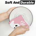 2 x Artoid Mode Pink Ghost Spooky Boo Halloween Kitchen Dish Cloths, 12x12 Inch Quick Dry Microfiber Dishcloths for Kitchen Premium Dish Rags Set of 2