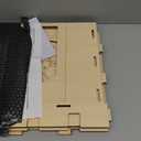 HIIMALEX Large Sturdy Bunny House with Spacious Balcony Hidey Detachable Playhouse for Rabbit Hideout Castle Tower Toys for Indoor Bunnies Guinea Pig Hamster Chinchilla Gerbil