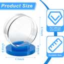 Taiyin Hockey Puck Display Case Acrylic Clear Puck Holder with Shell Base Hockey Display Stand Autographed Souvenir Memorabilia for Enthusiasts Collection