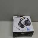 Panasonic Lightweight Over The Ear Wired Headphones with Microphone, Sound and XBS for Extra Bass, Long Cord, 3.5mm Jack for Phones and Laptops  RP-HT161M (Black) (4.1 x 7.2 x 7.6 inches (Pack of 1))