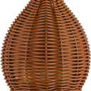 SpaRoom Boho Essential Oil Ultrasonic Misting Diffuser for Aromatherapy, Dark Brown