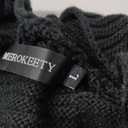 MEROKEETY Women's 2025 Long Sleeve Cable Knit Cardigan Sweaters Open Front Fall Outwear Coat, Black, Large