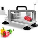 VEVOR Commercial Tomato Cutter, 3/8 inch Stainless Steel Heavy Duty Machine, Manual with Non-slip Feet, for Cutting Tomatoes, Cucumbers, Bananas