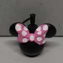 Disney Minnie Mouse Soap Dispenser - Pink & Black Kids Bathroom Accessory - Resin Lotion Pump (Black - Minnie Mouse)