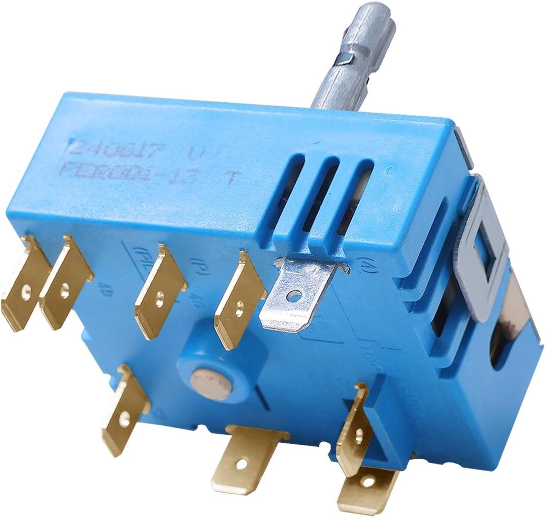 DG44-01007B DG44-01007A Surface Element Control Switch Compatible with Samsung Range Oven, Replaces DG44-01007A PER001-03 T PER001-13 T, DG44-01007B Range Regulator for Precise Temperature Control