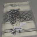 Rustic Table Runner with Tassels, Black and White Bicolor Woven, Washable, 14"x90", Perfect for Entryway, Dining Room, Kitchen, Weddings, Holidays, and Party Decor