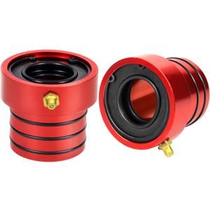 Red Front Axle Tube Seal Compatible with Jeep Wrangler JK 2007-2018 / Jeep Cherokee 1987-2001 / Jeep Wrangler TJ 1997-2006 / Jeep Wrangler YJ 1987-1995 Dana 30 Dana 44 (2pcs/set , Red)