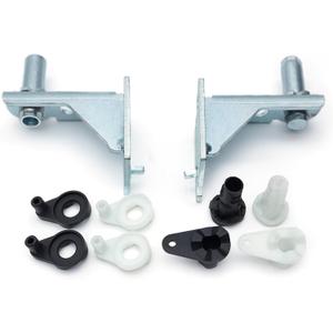 Refrigerator Adjustable Door Hinge Kit 5303918455 for Frigidaire Refrigerators Ultra Durable - Left and Right Doors - Includes Left and Right Hinges, Door closers and Hinge Bearings