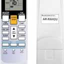 RCECAOSHAN Replacement for Fujitsu Air Conditioner Remote Control Model Number AR-RAH2U Works for ASU18RLF ASU18RLXS ASU24RLF ASU24RLXS ASU30RLX AUU12RLF AUU18RLF AUU9RLF