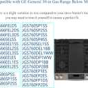 Stove Cover For GE JGSS86SPSS JGS760SP1SS JGS760SP4SS JGSS66SELSS JGSS66FELDS 30 Inch Gas Range Upgraded 0.48MM Thickness Reusable Burner Guard For For GE Gas Stove Top Protector Liner
