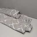 Kotile Silver Grey Sheer Curtains 84 Inches Long 2 Panels Metallic Silver Sheer Curtains for Living Room Bedroom, Grommet Light Filtering Privacy Shimmer Sheer Window Curtains, W52 x L84 Inch