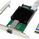 M.2 (M Key) to 10GbE SFP+ Network Card, Single SFP+ Port with Intel 82599 chip,10 Gigabit Ethernet Card NIC for Windows, Linux, UEFI
