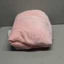 Sealy Electric Blanket Wearable with Foot Pocket, Electric Snuggle Blanket with Sleeves, Flannel & Sherpa Heating Throw with 6 Heat Settings & 2-10 Hours Auto Shut Off, 50 * 70"+18", Pink