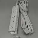20FT Extension Cord with Multiple Outlets - Surge Protector Power Strip, Addtam 12 Widely 3 Sides Outlet Extender, 900J, Wall Mount, Flat Extension Cord for Home Office College Dorm Room Essentials