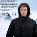 Heated Jackets for Men Women - Rechargeable Men's Soft Shell Winter Heating Jacket for Winter Outdoor Use (Medium, Black)