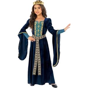Morph Medieval Princess Costume Girl Renaissance Medieval Kids Renaissance Costume for Girls Halloween Costumes For Girls (Small)