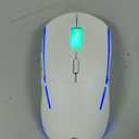 FFJ Wireless Gaming Mouse, 24000 DPI, Tri-Mode 2.4G/USB-C/Bluetooth 5.3 Gaming Mouse Wireless, RGB Programmable Mouse Gamer, 75Hrs Battery Life, Rechargeable Gaming Mice for PC, Mac, PS5, Xbox - White