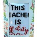 Best Teacher Ever Socks “This Teacher Is Off Duty” Sole Women's One Size 6 - 11